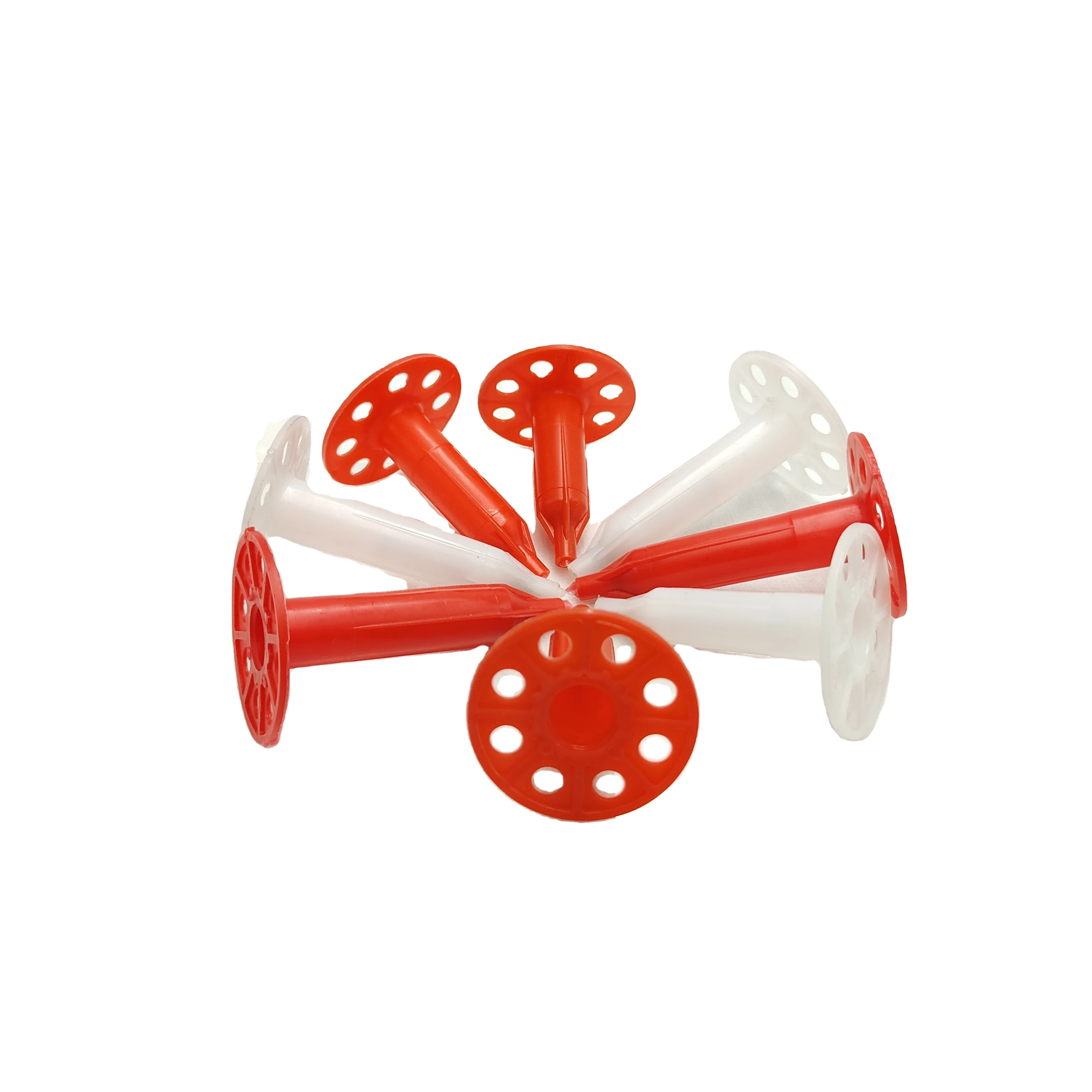 Gas Nailer Plastic Insulation Fasteners For Fixing Mineral Wool And Eps Boards