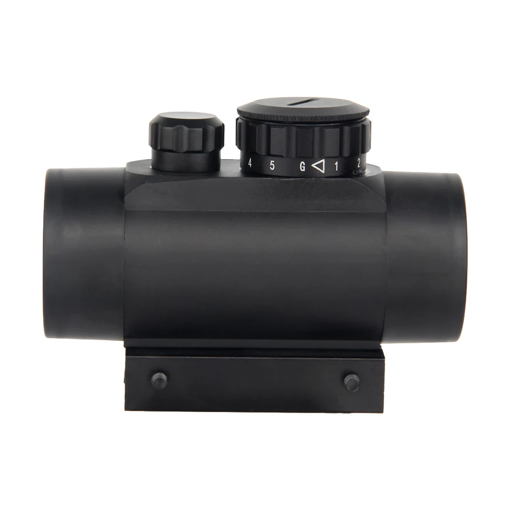 LUGER Red Green Dot Sight 1X40 Plastic Body Red Dot Sight Red Green Color 5 Bright Level Fit For 11mm/20mm