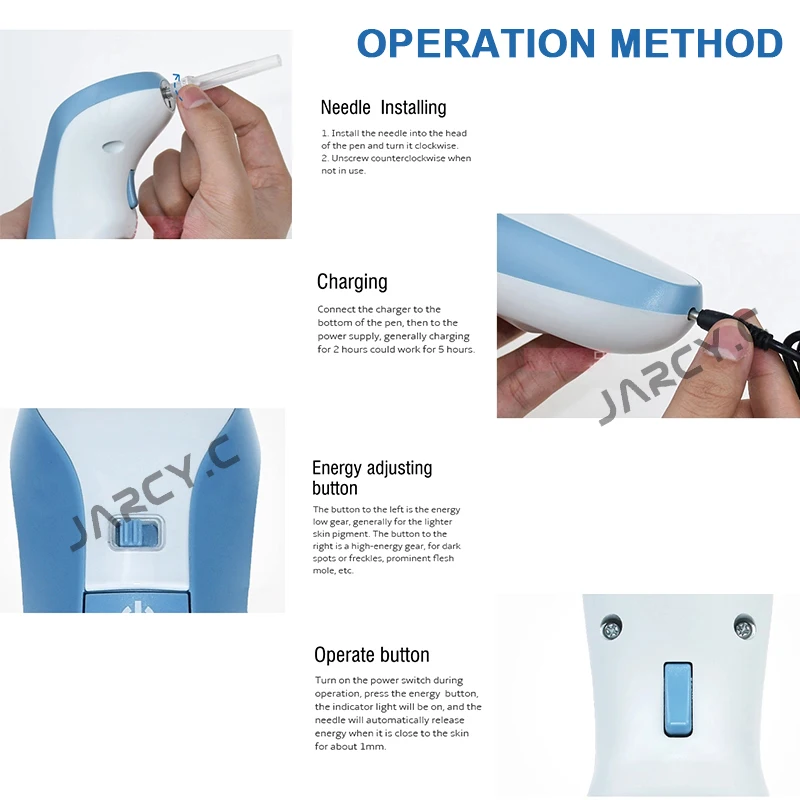 Fibroblast Eyelid Lifting Pen For Skin Tightening Maglev Plasma Laser Pen Medical Tattoo Mole Spot Removal Machine With Needle