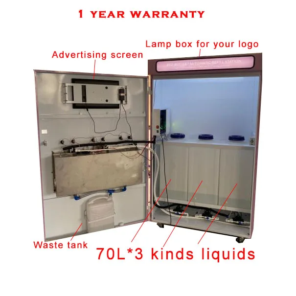 soap Popular Coin Operated Liquid Detergent Vending machines Machine for liquid