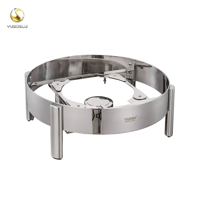 YUGOSLU Wholesale kitchen restaurant equipment 6L roll top chaffing dishes stainless steel food warmer for catering