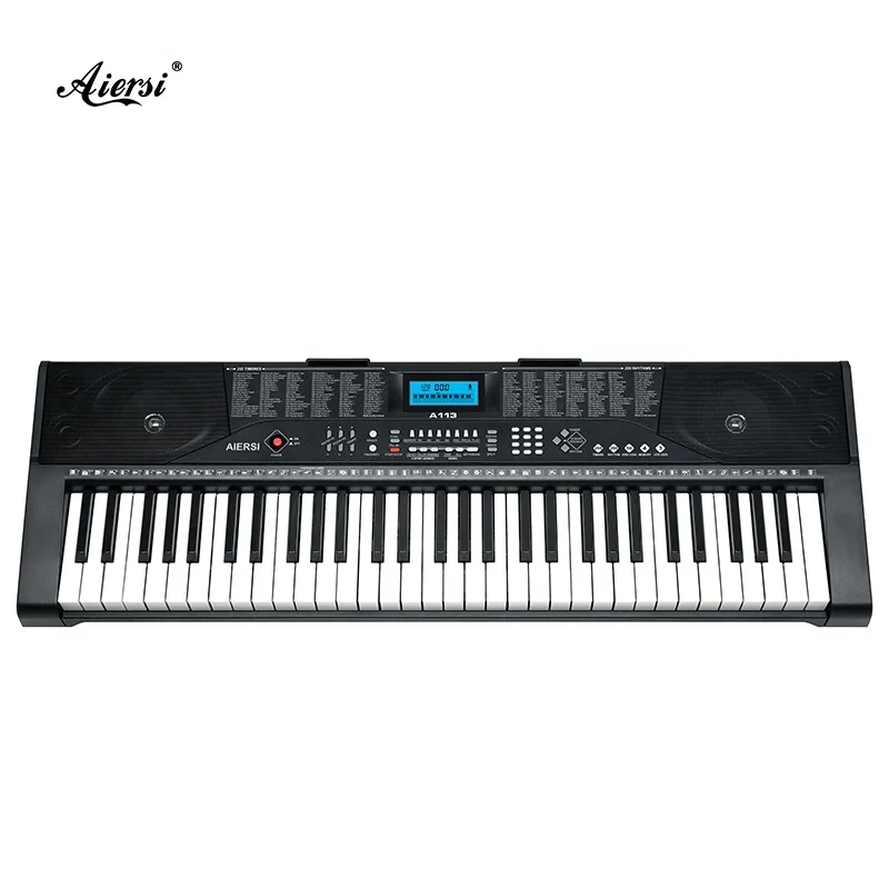Aiersi Brand 61 Keys Piano Style with Blue Tooth Connection Function Electric Musical Keyboard A113