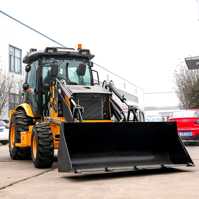 China 6 ton loader backhoe Cheap Wheel backhoe loader CE/EPA Diesel Earthworks Used Backhoe Loaders