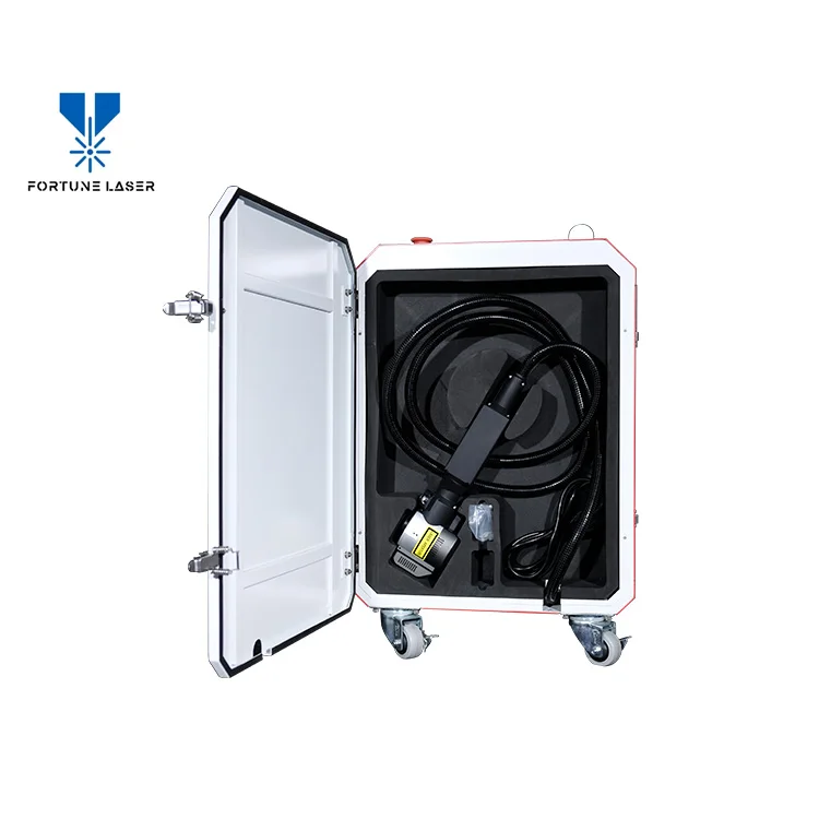 100W/200W Pulse Laser Cleaning Machine for Removing Paint Oil Metal Wood Quality Electrical Parts Cleaning Equipment