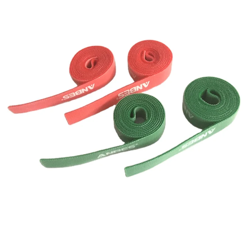 Durable Adhesive Fastener Tape Red Nylon Strong Self Adhesive Tape Back To Back  Hook And Loop Curtain Velcroes Tape