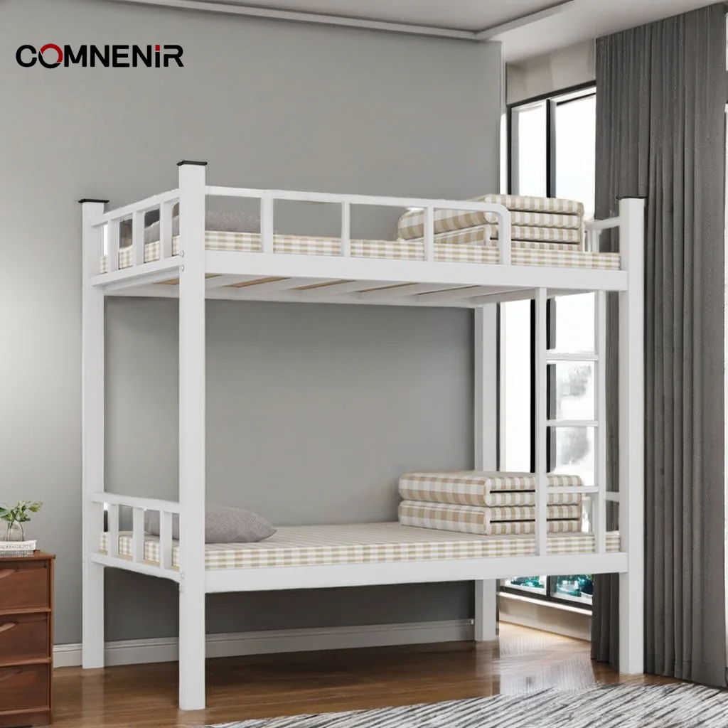 Modern Comfortable Single Student Bed Steel Wooden School Dormitory Furniture for Hotel Apartment School One Stop Solution