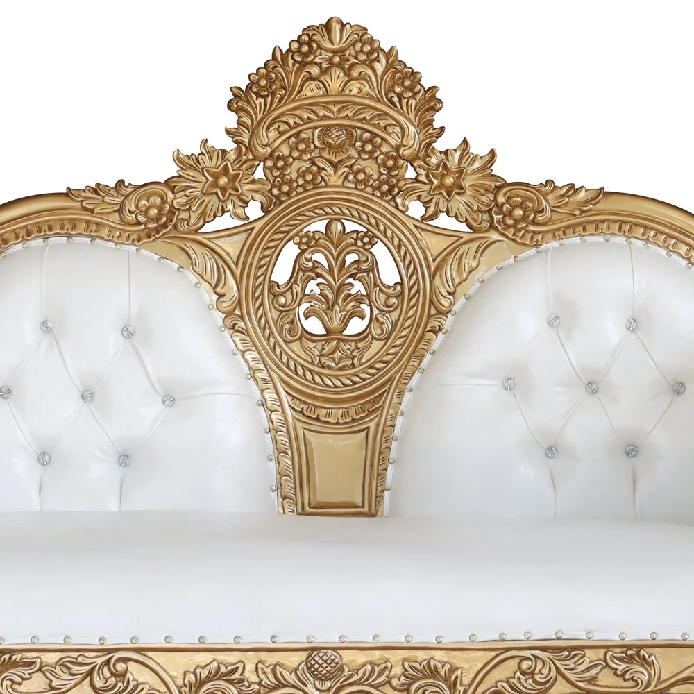 Cheap Antique Living Room Sofas Throne Chairs Hotel Furniture Event Bride and Groom Wedding Chair Home Furniture Traditional