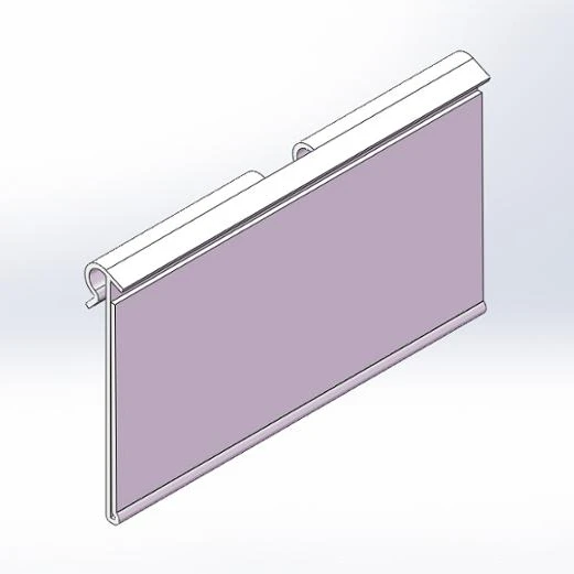 HZL Factory Flexible Custom Clear Plastic Display PVC Acrylic Display Shelf Scan Label Strip Card Holder Price Tag For Hooks
