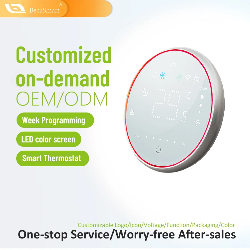 Beca BAC-6001 Thermostat Programmable Digital Nest HVAC Smart Termostato RF Thermostat for Home office Living room