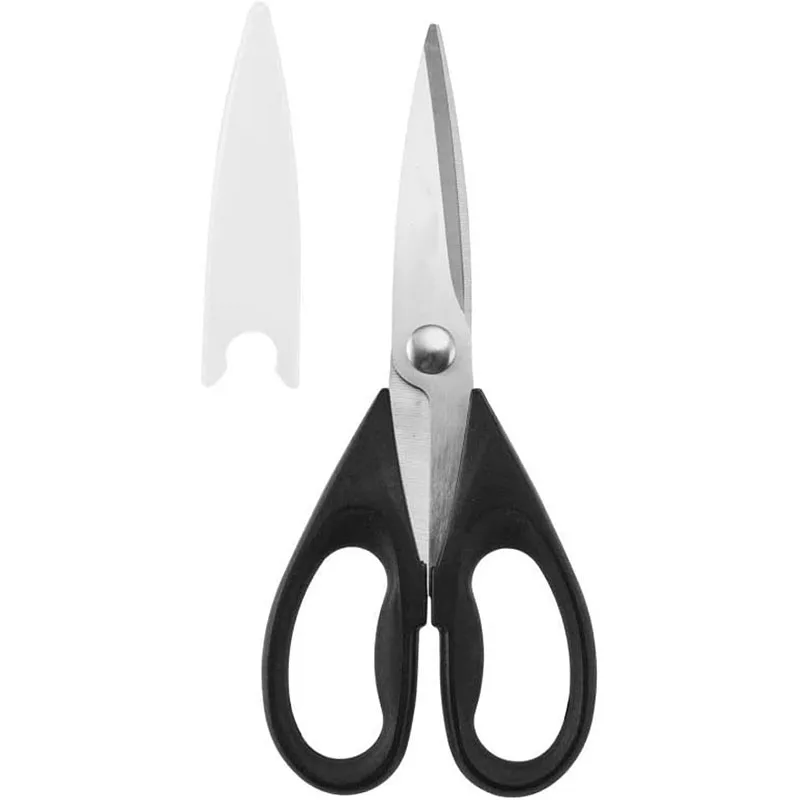 All-Purpose Stainless Steel Kitchen Shears with Protective Sheath and Durable Steel Handle Dishwasher Safe for Everyday Use