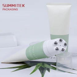 With 5 Roller Ball ApplicatorMassage Tube Packaging cosmetics tube containers and packaging plastic tube