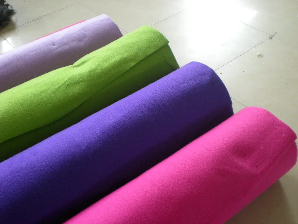 Low price felt sheet color non woven fabric synthetic felt 100% polyester custom