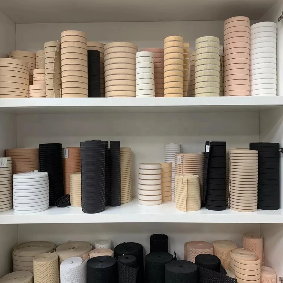 Verified factory medical sports custom wide woven elastic waistband breathable polyester cotton mesh orthodontic elastic band