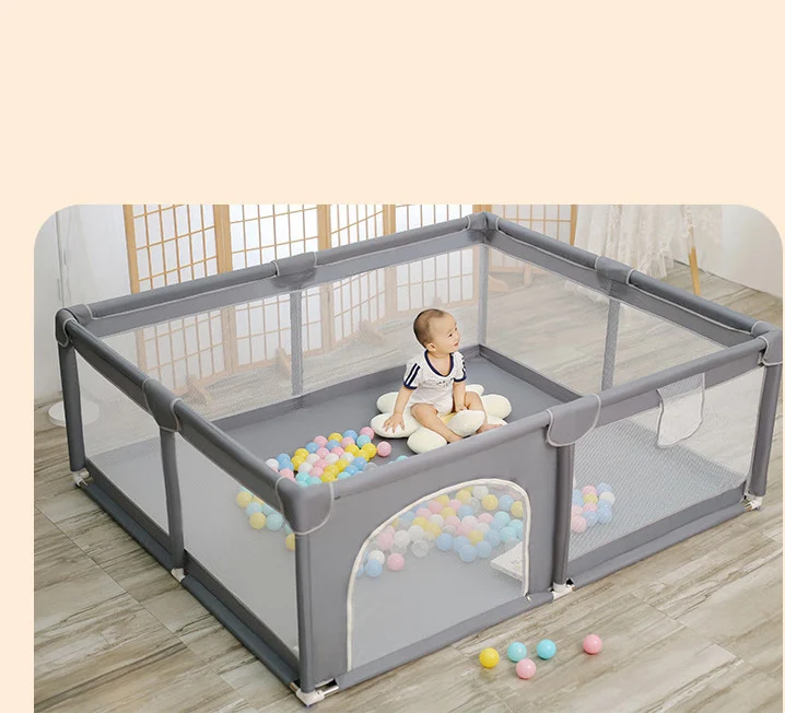 Hot selling 1.2m  baby pen playpens Used at home baby playpen cot With slide baby playpens