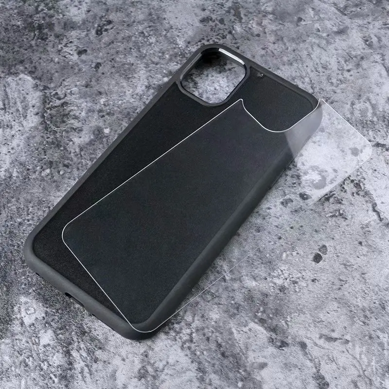 Blank Sublimation TPU PC Glass Mobile Phone Case For Iphone  11 With Groove