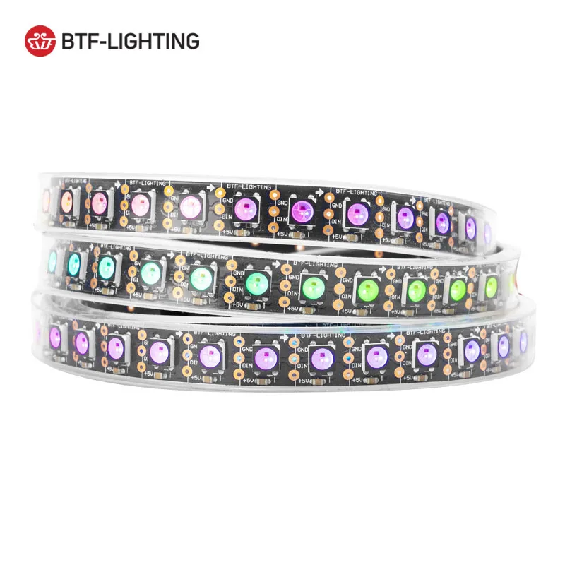 High Density Pixel Rbgic Dream Color 1m 144leds IP67 IP20 Digital Flashing Light Ws2812b Led Strip