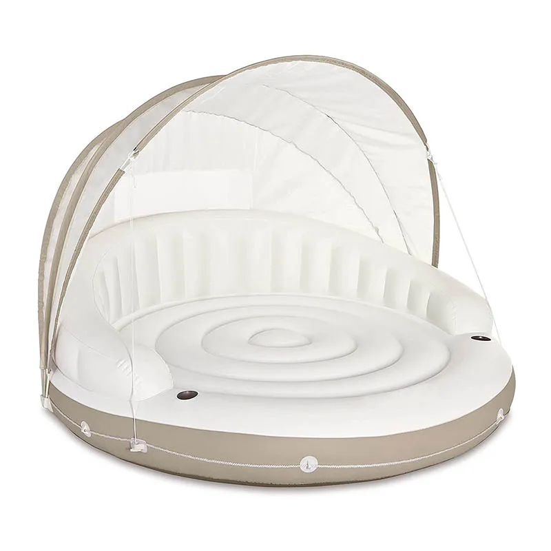 Распродажа, плавающий на воде, надувной бассейн на 2 человека, бассейн на озере, плавающий остров, бассейн, шезлонг, поплавок для бассейна