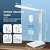 LED Desk Lamp With Wireless Charger Alarm Date Temperature Foldable LCD Clock Display Reading Table Lamp
