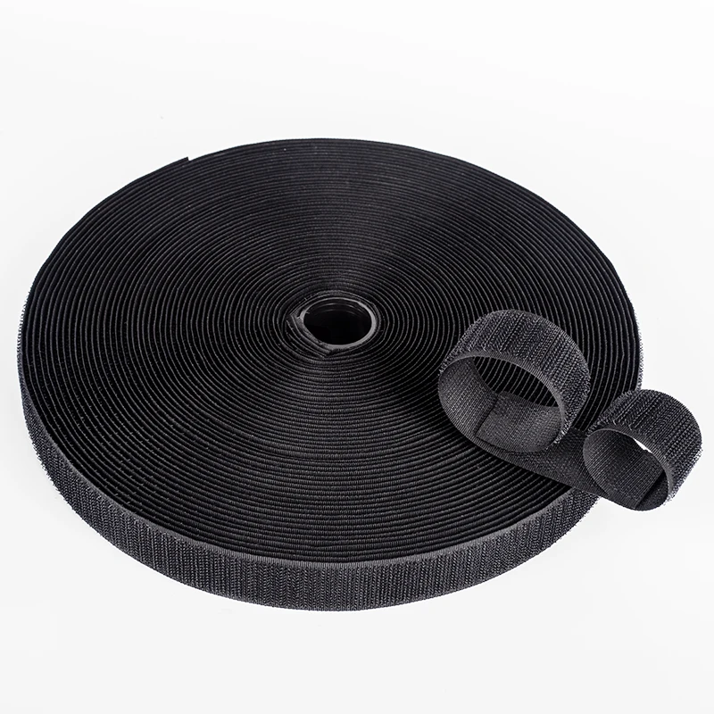 china manufacturer high quality 100% nylon One Side Hook tape and one side Loop tape Self Adhesive Hook and loop strap fastening