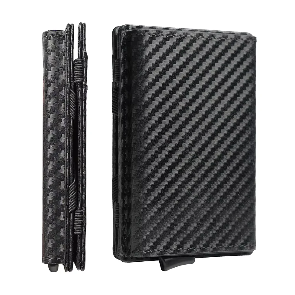 Leather Magic Wallets for men Super Slim Mens Leather pop up case wallet