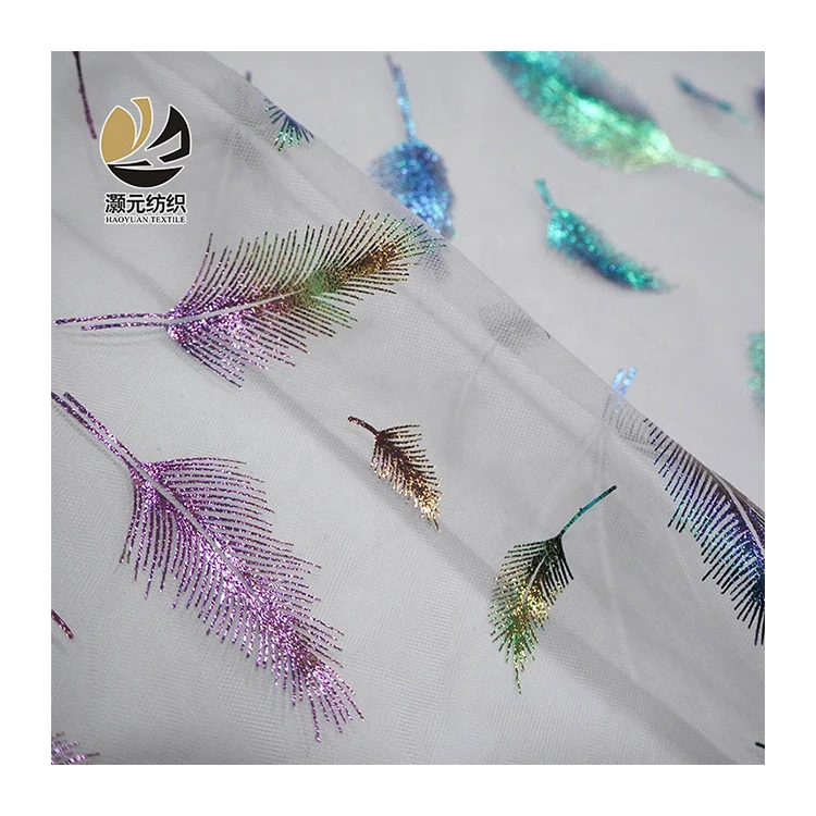 OEM/ODM готовый к отправке сценический костюм из фольги, Тюлевая ткань для свадебного детского платья