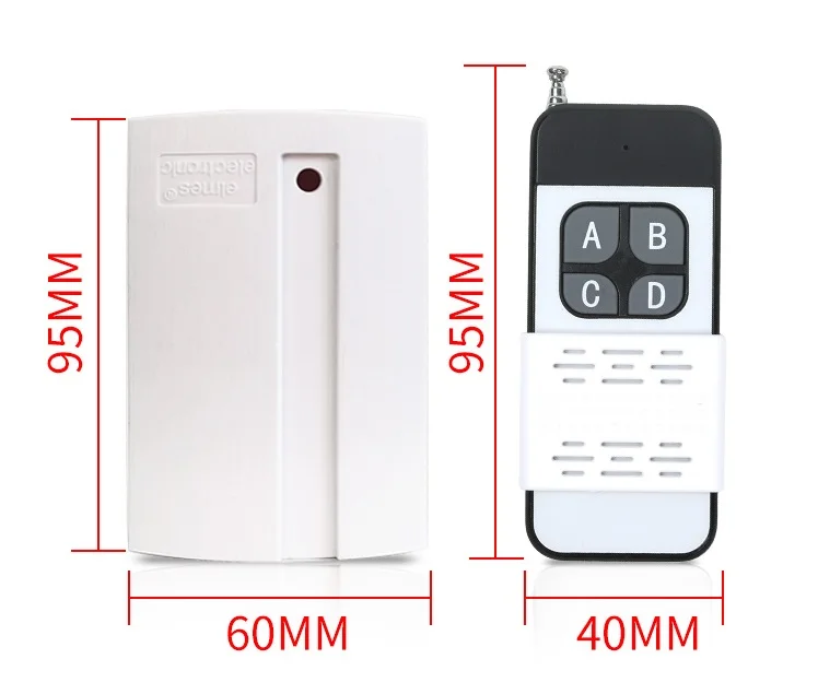 DC 12V 24V  Learning code 4 channel remote transmitter receiver for Shutter Door