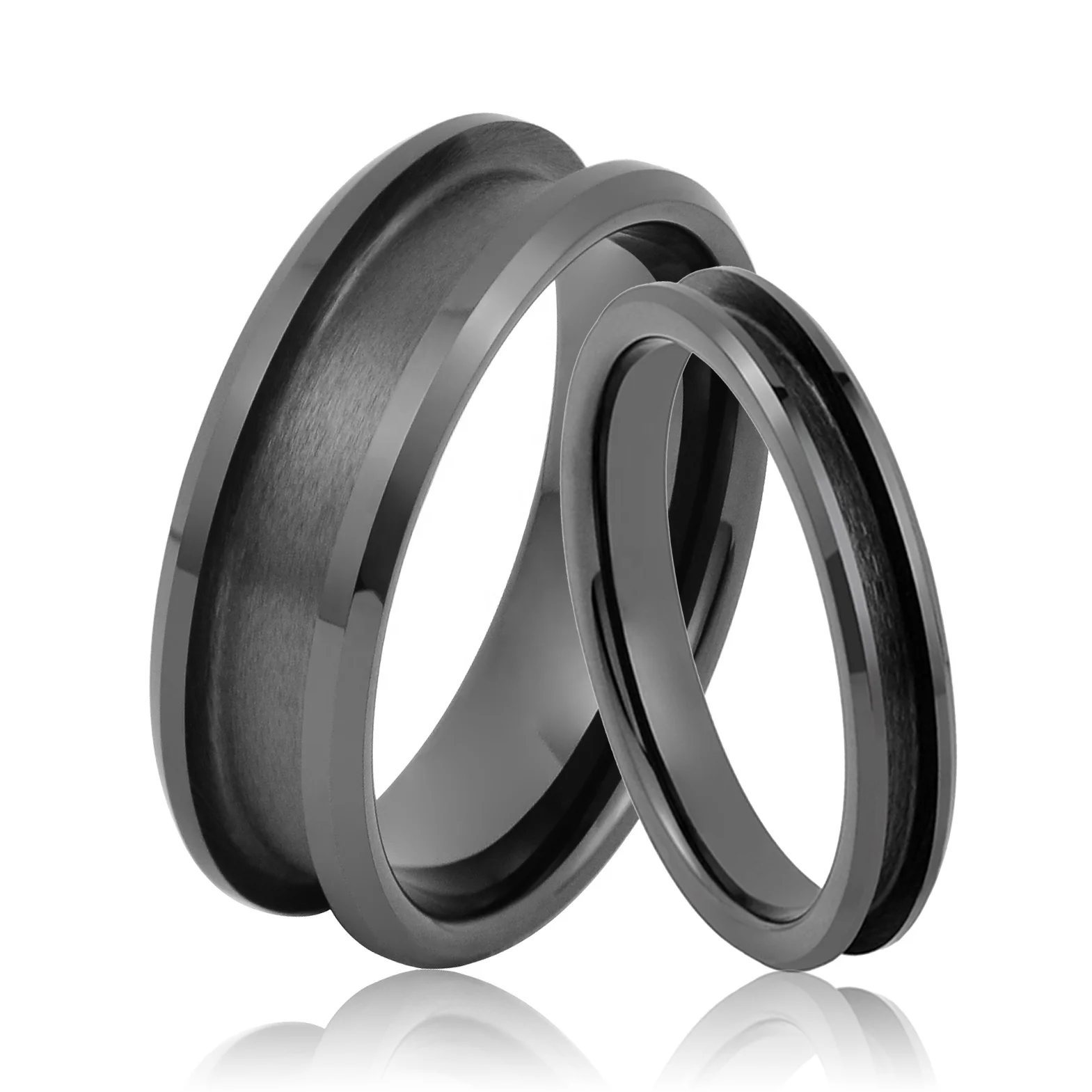 BLACK CERAMIC RING CORES BLANK RING FOR INLAY
