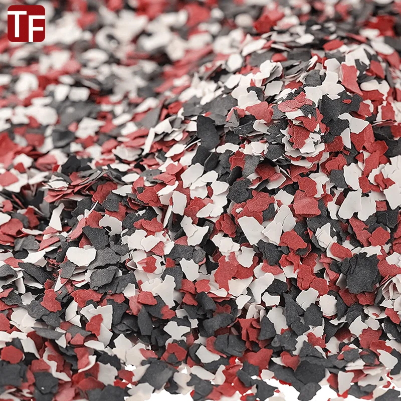 Mica epoxy floor flake chips natural real stone paint sandstone flake for Garage pool gym non-slip floor decoration