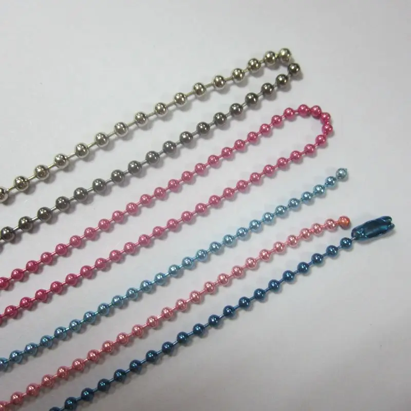 Factory Direct Sale Colorful Ball Bead Chain Fashion Ball Chain Various Sizes