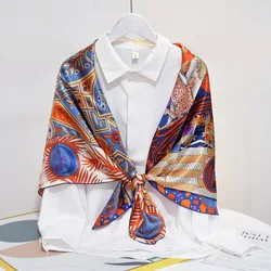 Custom 100% Silk Scarf For Women Stylish Pure Silk Scarf Bandana Square Silk Scarf Women