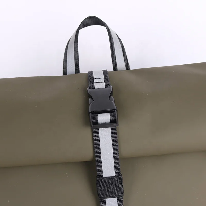 CHANGRONG Custom high quality waterproof travel roll top backpack for men