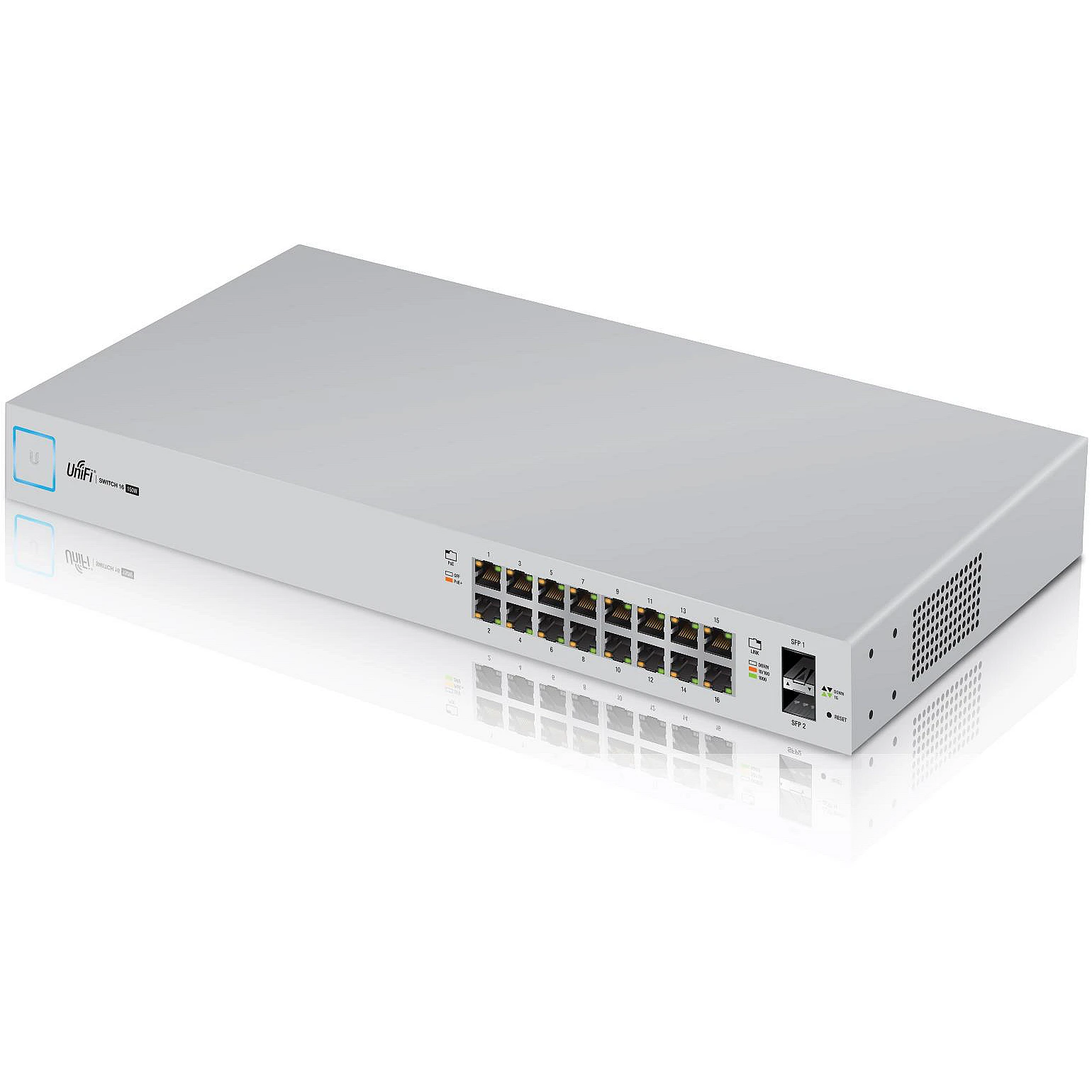 UBNT сети UniFi управляемый PoE + 16-портовый гигабитный коммутатор с программирования в производственных