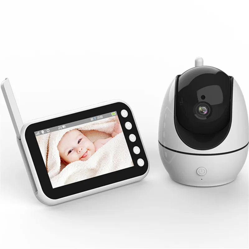 Night Vision Watch 2.4G Wireless Baby Monitor Dual Camera Baby Sleep Sound Parent Unit 360 PTZ Baby Camera From Genuine Factory