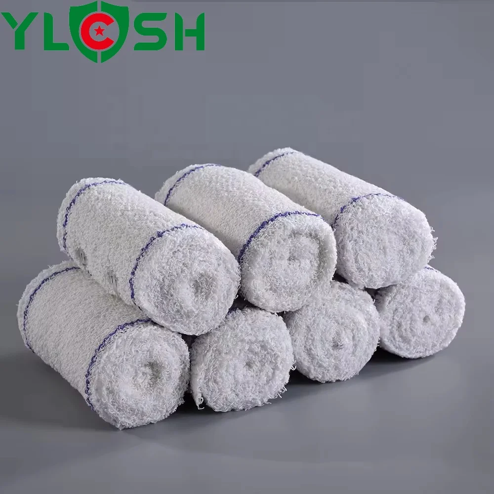 100% Cotton Elastic crepe medical bandages Different sizes available cotton crepe bandage