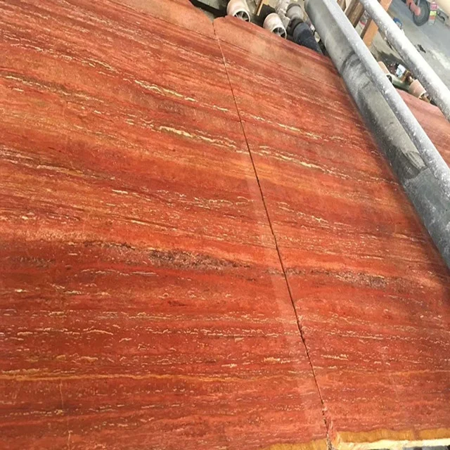 red travertine marble