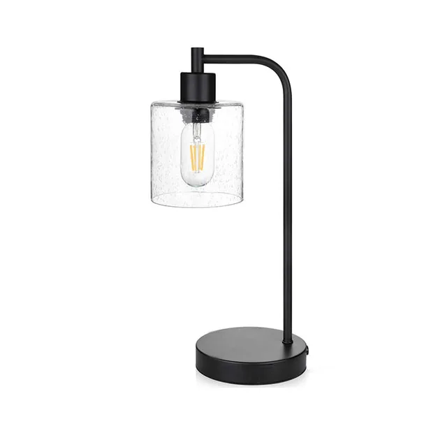 Настольная лампа ночник стеклянные ретро портативные черные настольные лампы для дома офиса спальни