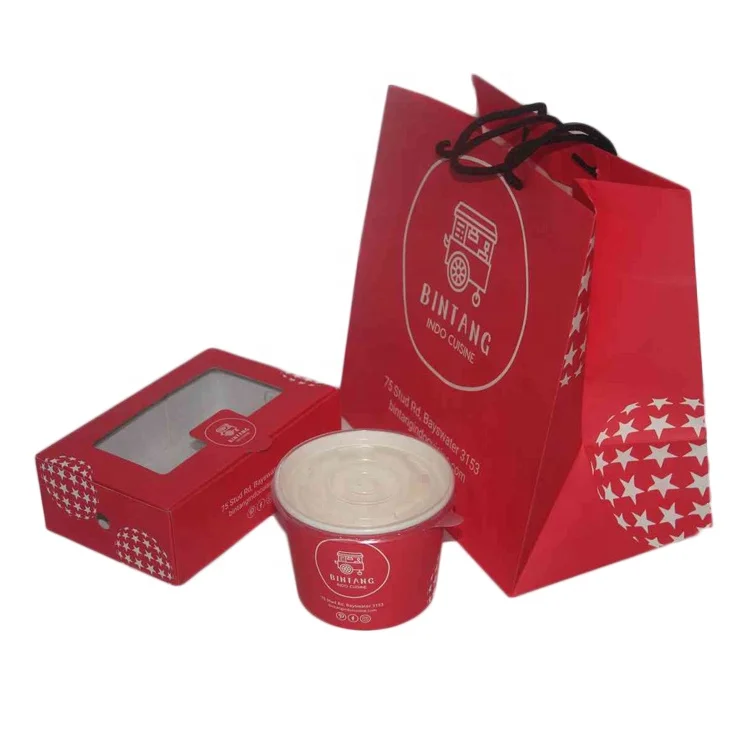 GN GREAT NATURE Custom paper box paper bowl takeaway food container paper bags for takeaway