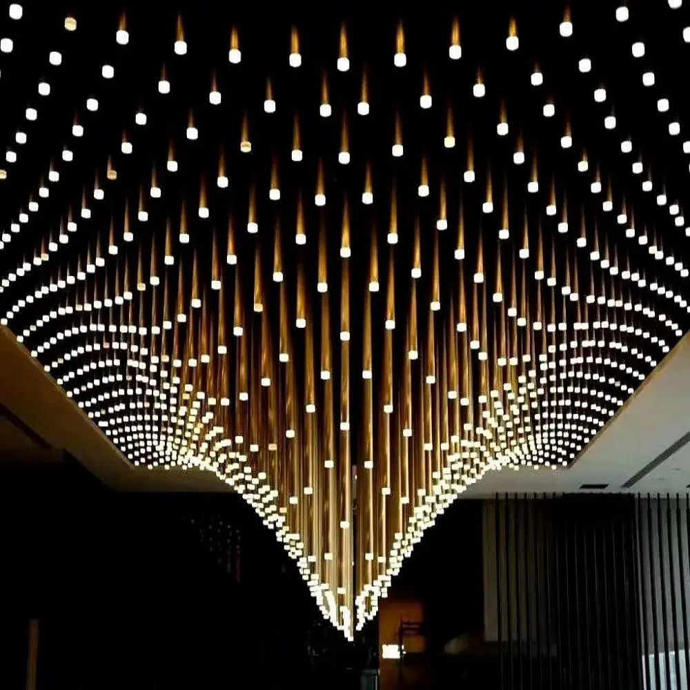 European style big hotel hanging elegant wedding lustre ceiling led modern luxury chandelier