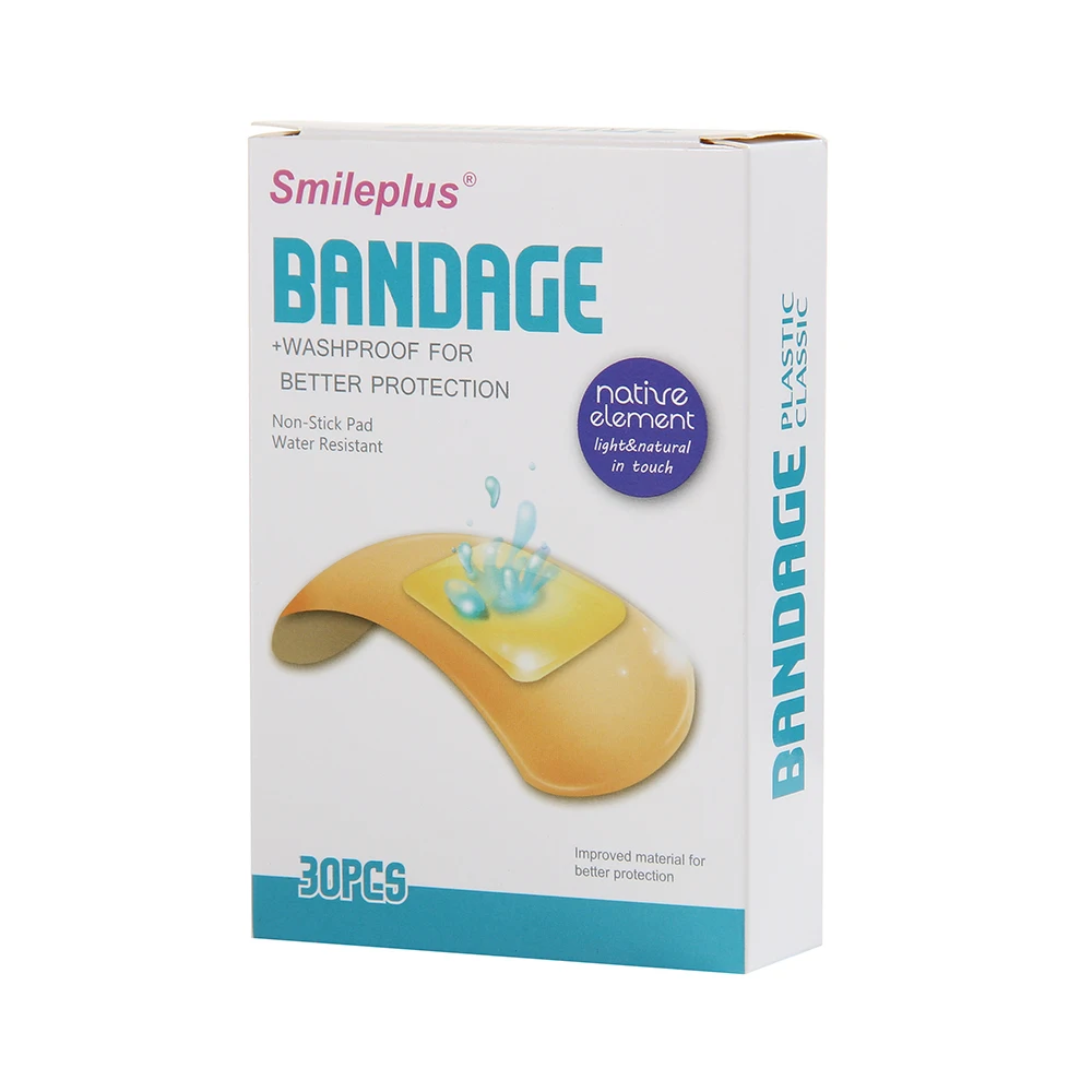 Non-woven Fabric Breathable Band-Aids 100pcs Fabric Bandaid Medical Band Aid Custom Bandaid
