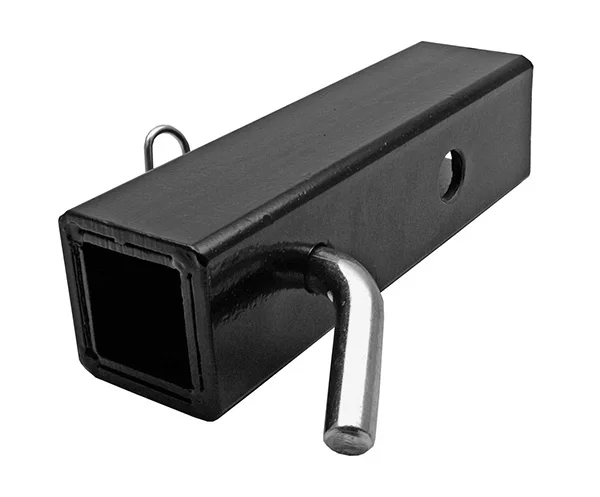 1 Heavy Duty 5/8 Pin Hole Tow Bar Ball Mount 2' Square Tube Extender Adapter Car Trailer Towing Parts Hitch Receiver Extension