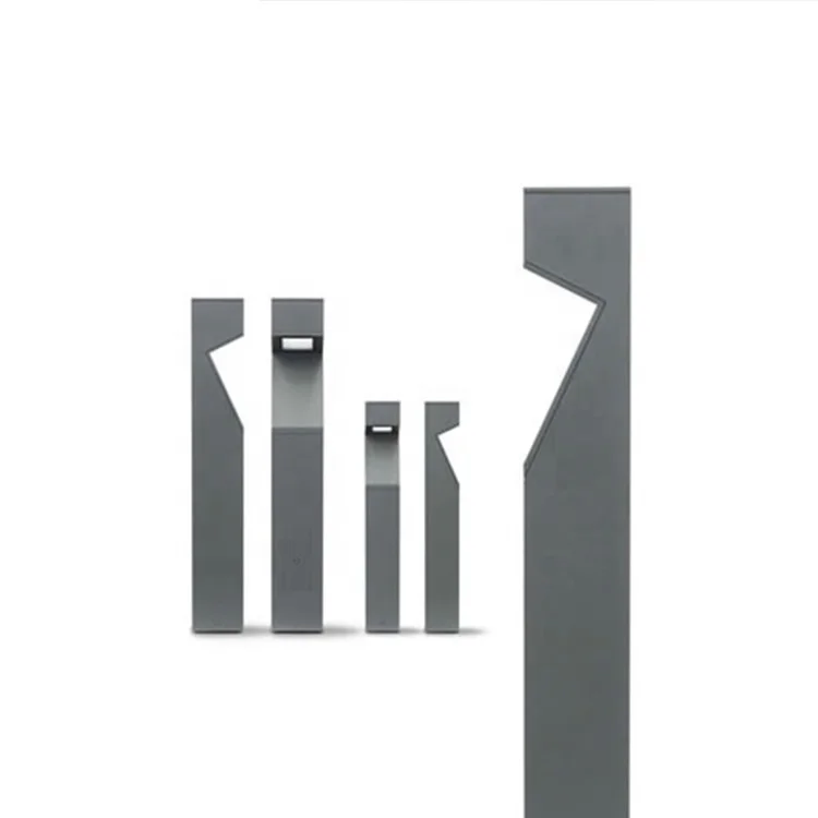 Etch Designer Asymmetric LED Ground Floor Lamps Waterproof Die Cast Aluminium Garden Bollard Gate Lighting Outdoor Lights