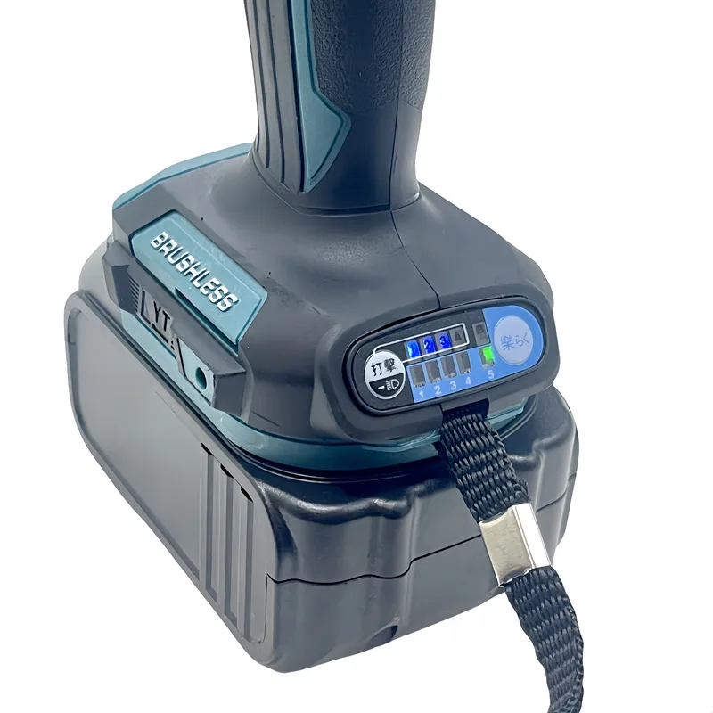 High-Torque 180N.M Portable Cordless Brushless Lithium Electric Impact Screwdriver Rechargeable Battery Power High Efficiency