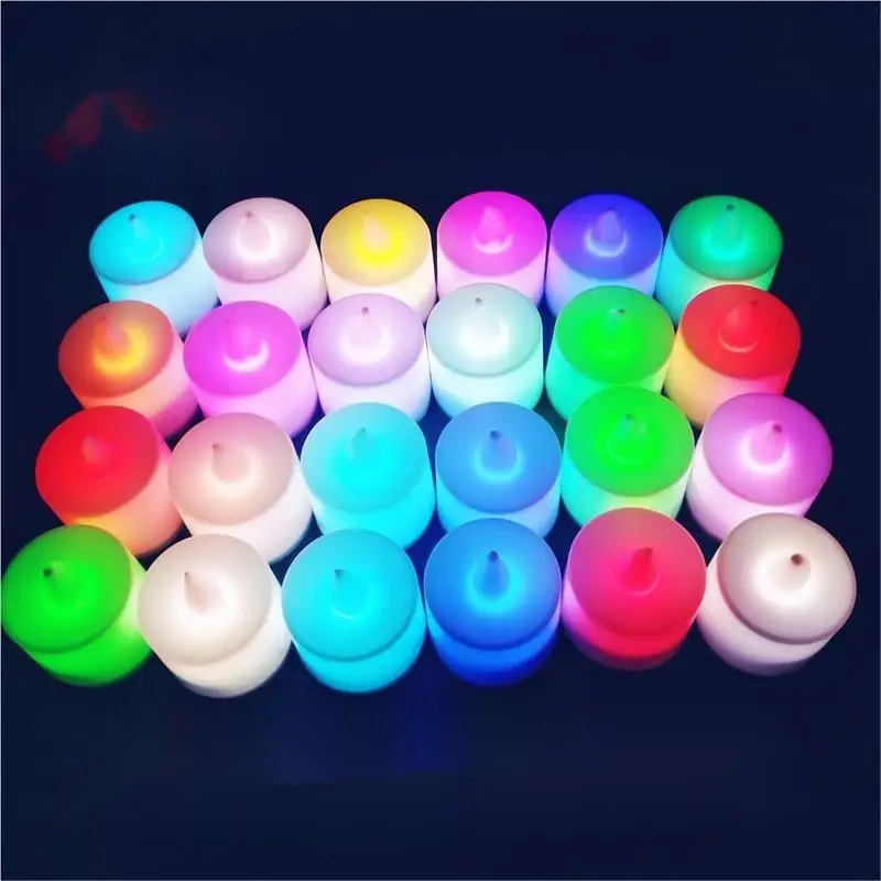 Mini Portable LED Tealight Candle Sets of 24 Wedding Favor & Party Decor Flameless Candles Wedding Birthday Other Celebrations