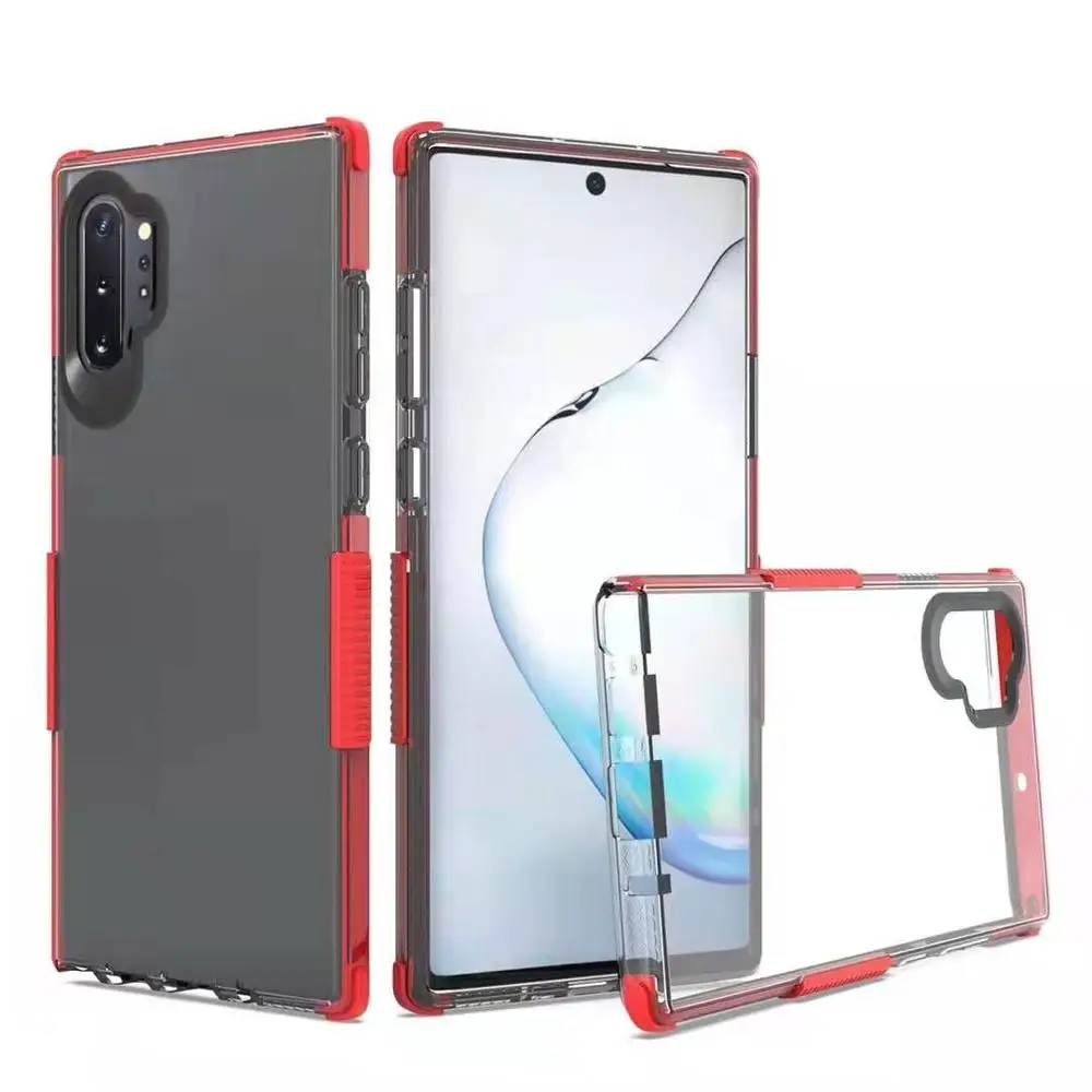 
Double color corner cushion soft TPU shock-absorption bumper cover for samsung note 10 plus 