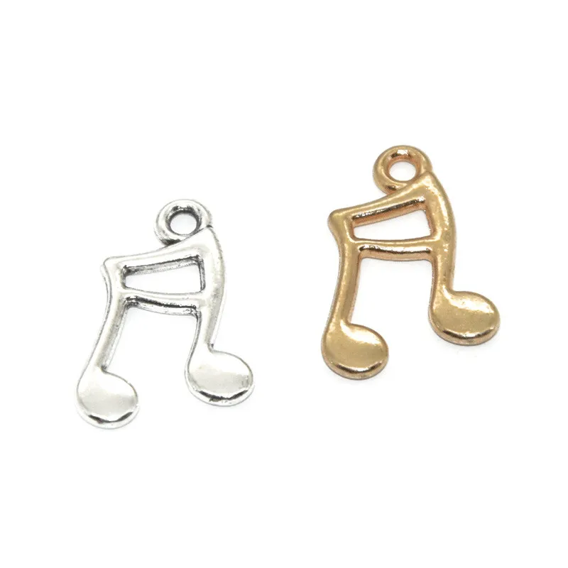 Mini Music Pendant Charm Bulk Vintage Metal Instrument Notes Designer DIY for Jewelry Making Bracelets Earrings Necklace