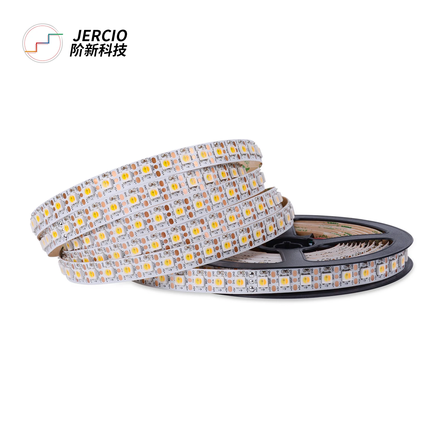 JERCIO SK6812 / WS2812 / XT1511-WWA Warm White Cool White Amber 5050 SMD High Flux Addressable Flexible LED Strip Light