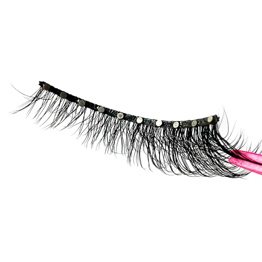 Wholesale circle magnet lashes 10 circles natural look magnetic eyelashes dierct from factory