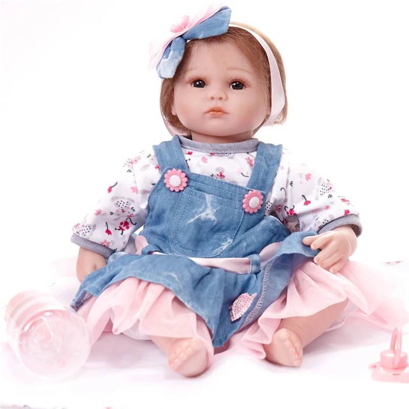 Factory Price Lifelike Babies Sleepy Time Interchangeable Dresses Realistic Soft Silicone Vinyl Reborn Baby Dolls for Sale