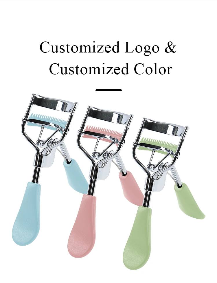 Hot Selling Custom Color/Logo Women Makeup Lash Curls Types Private Label Mini Black Long Lasting Eyelash Curler Wholesale