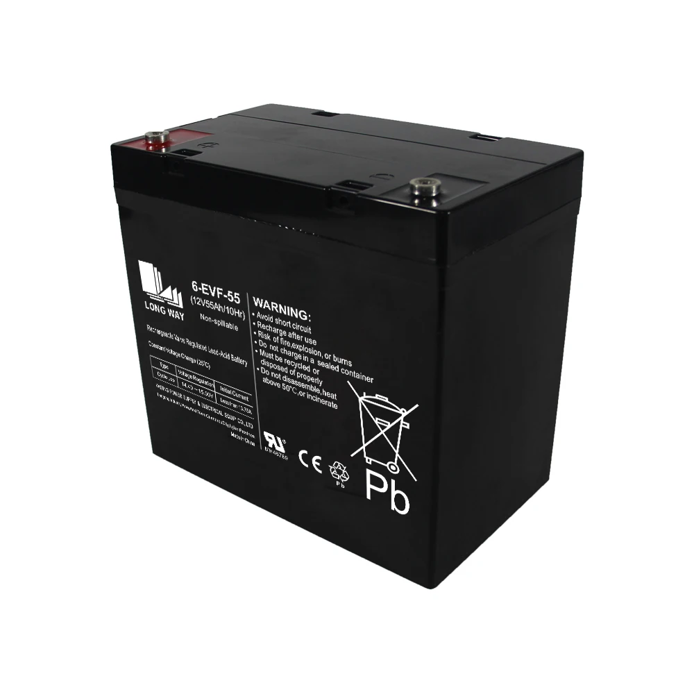 Sealed Lead-acid  Batteries for 12V 55Ah(10Hr Rate) Electric Power wheelchair Golf Cart Mobility Scooter and Sightseeing EVs